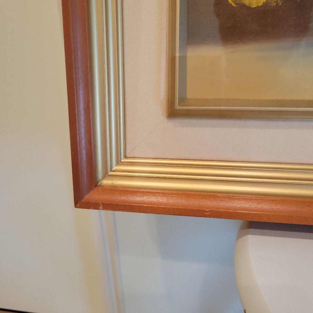 絵画　油絵　バートン　薔薇