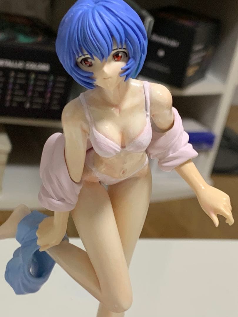 綾波レイ　ガレージキット　塗装済み完成品　エヴァ　クルシマ製作所