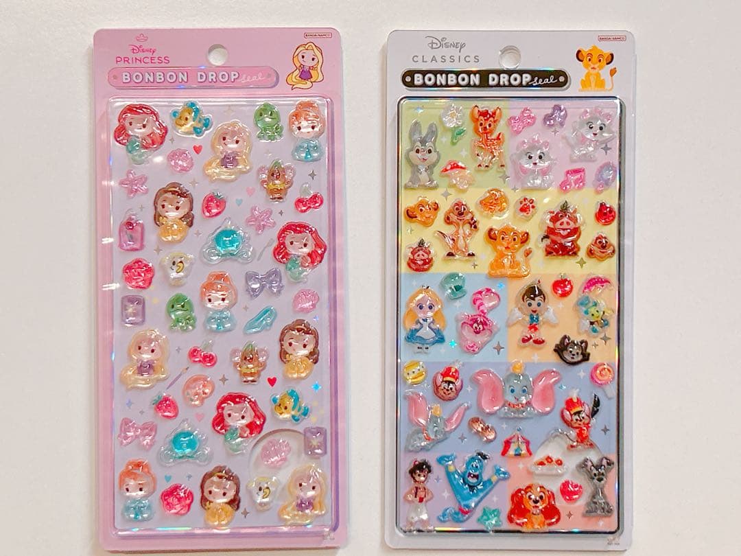 正規品 ボンボンドロップシール ディズニープリンセス・クラシック2点セット