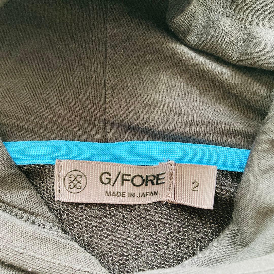 【美品】G/FORE ジーフォア プルオーバーパーカー ブラック ユニセックス