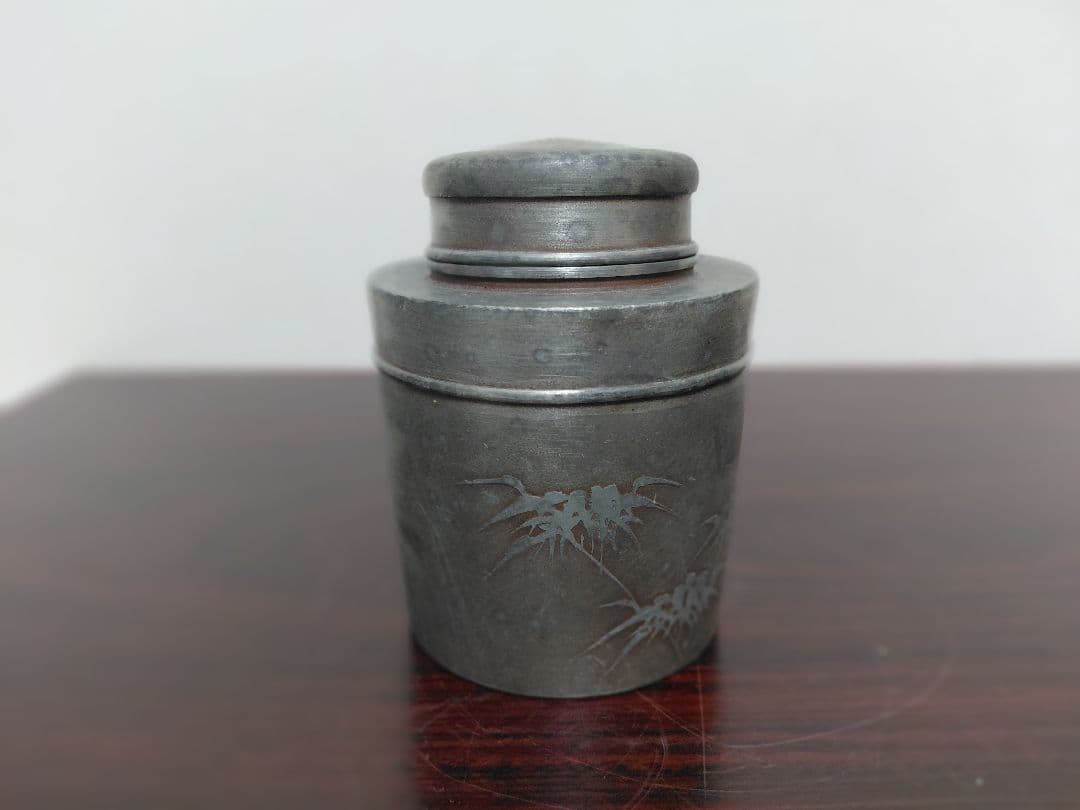 錫製 茶壺 在銘 茶道具 煎茶道具