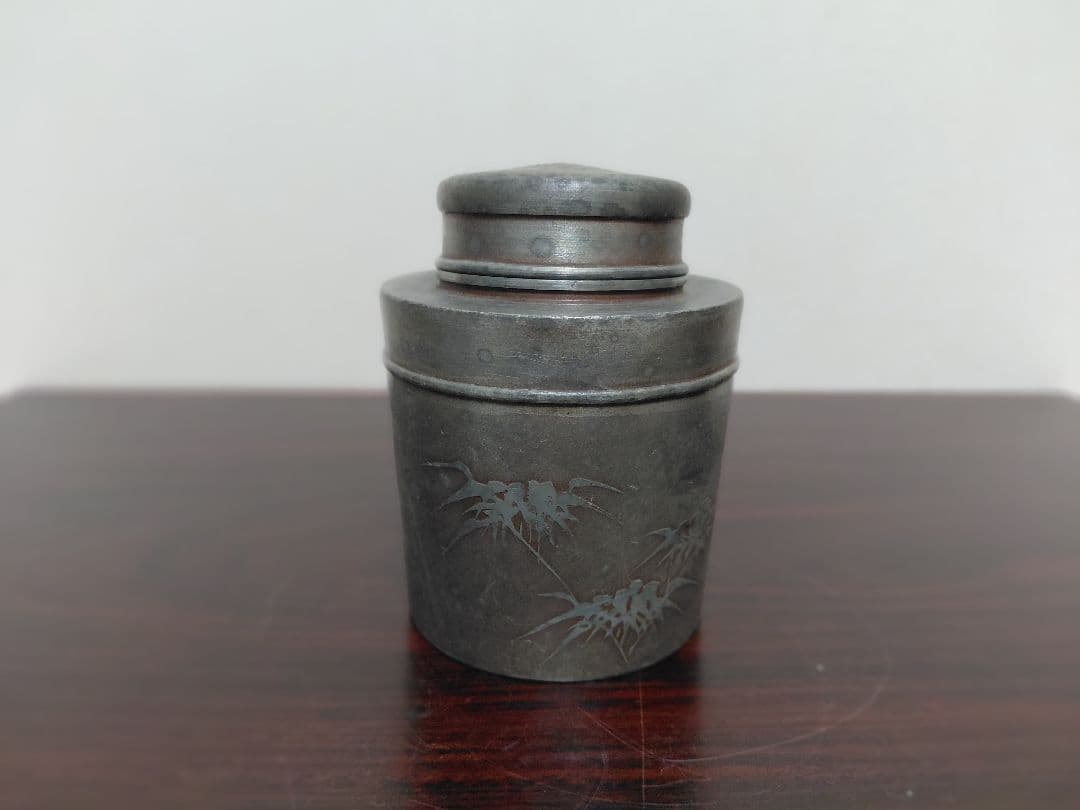 錫製 茶壺 在銘 茶道具 煎茶道具