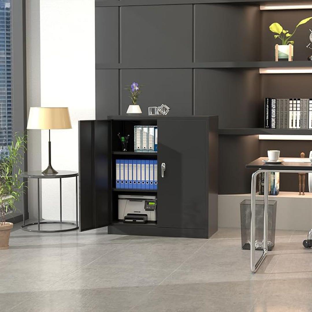 ブラックキャビネット A4サイズ対応 3段収納