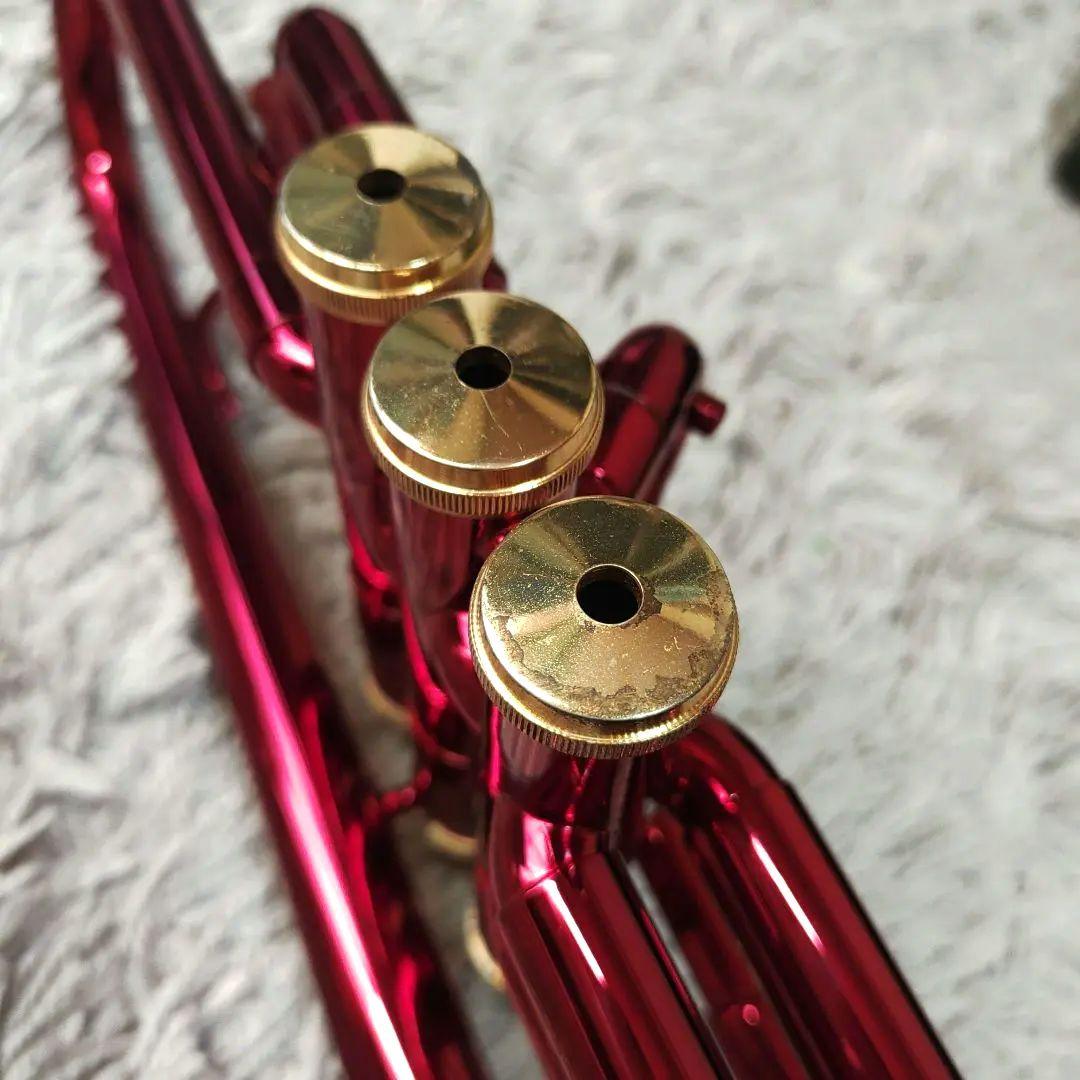 【ジャンク】J.Michael トランペット　ワインレッド　マイケル　ケース付き