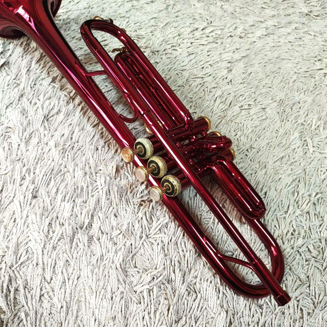 【ジャンク】J.Michael トランペット　ワインレッド　マイケル　ケース付き