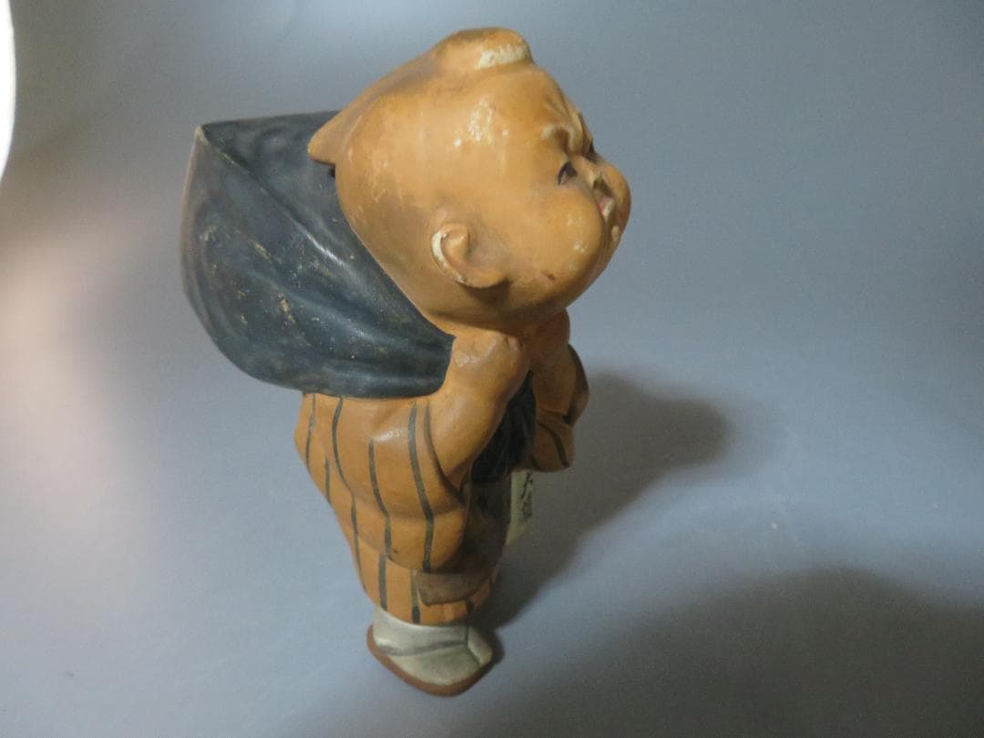 ◆286◆珍品！時代 江戸期 歴史　資料　商売繁盛　人形 陶器　行商