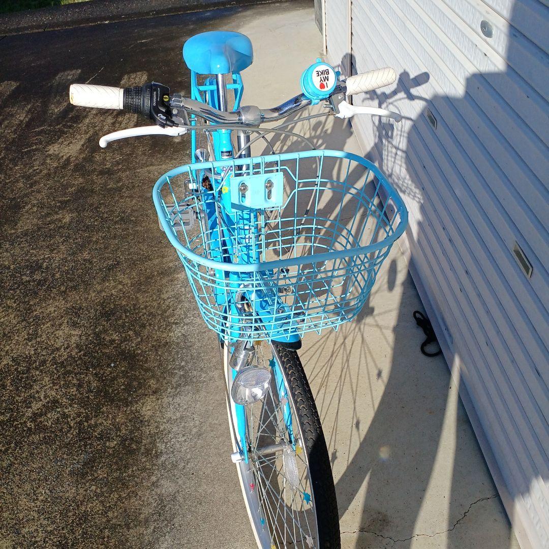 青いシティサイクル チャイルド