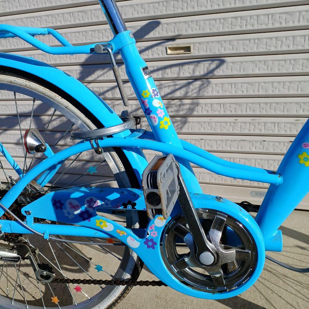 青いシティサイクル チャイルド