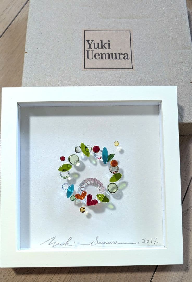 エ*ナ様 レア★YUKI UEMURA上村由希★ガラスコラージュ　アート絵画