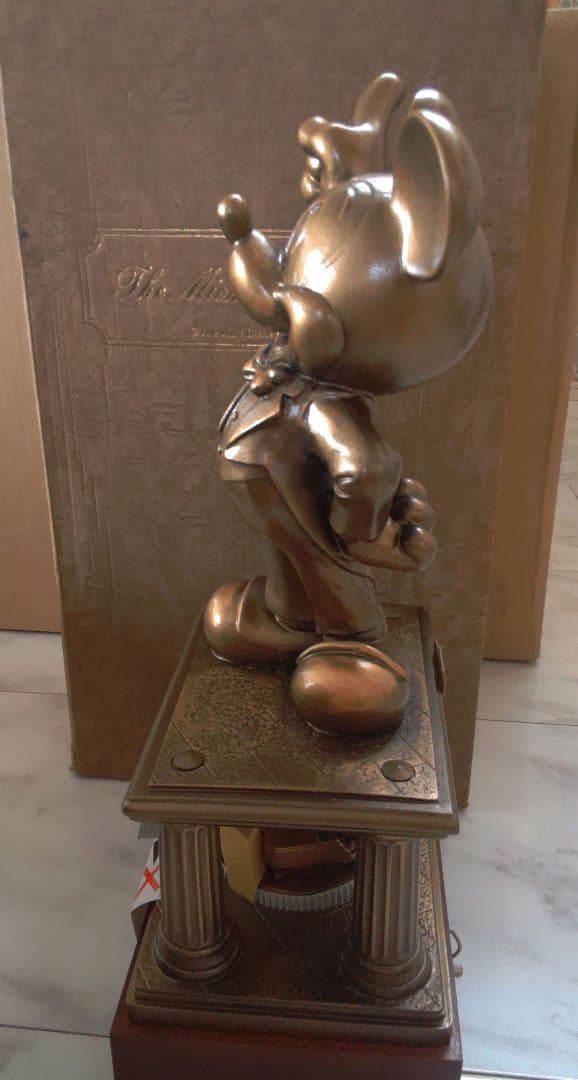 b21 Disney ミッキー オーケストラ ブロンズ像 オルゴール 第一生命