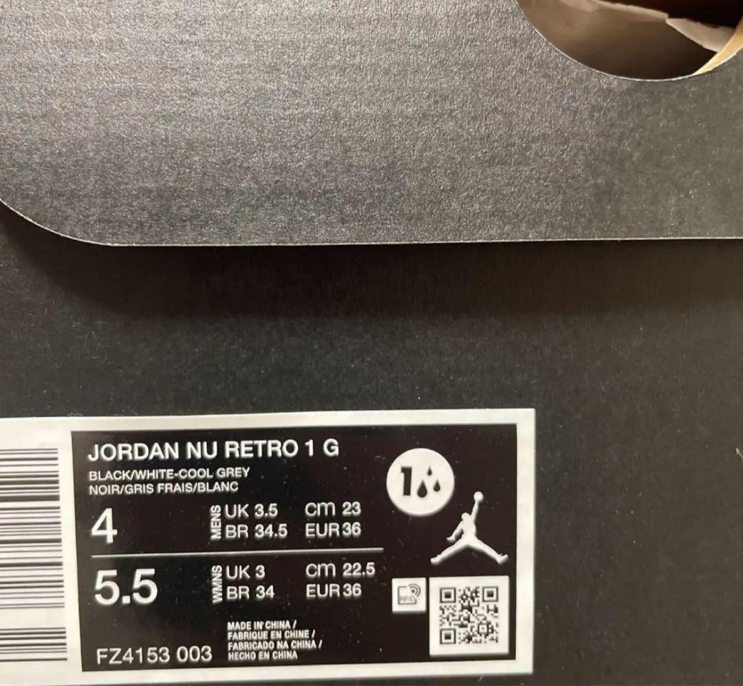 JORDAN NU RETRO 1 G ゴルフシューズ　ジョーダン　黒　23.0