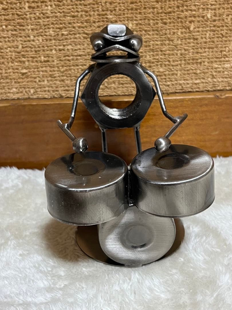 カエル　メタルクラフト　音楽隊　メタルアート　バイク