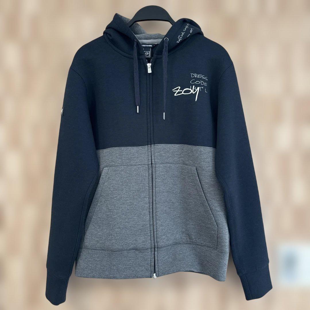ZOY ゾーイ ダブルジップジャージ パンツ上下セット ネイビー✖️グレー