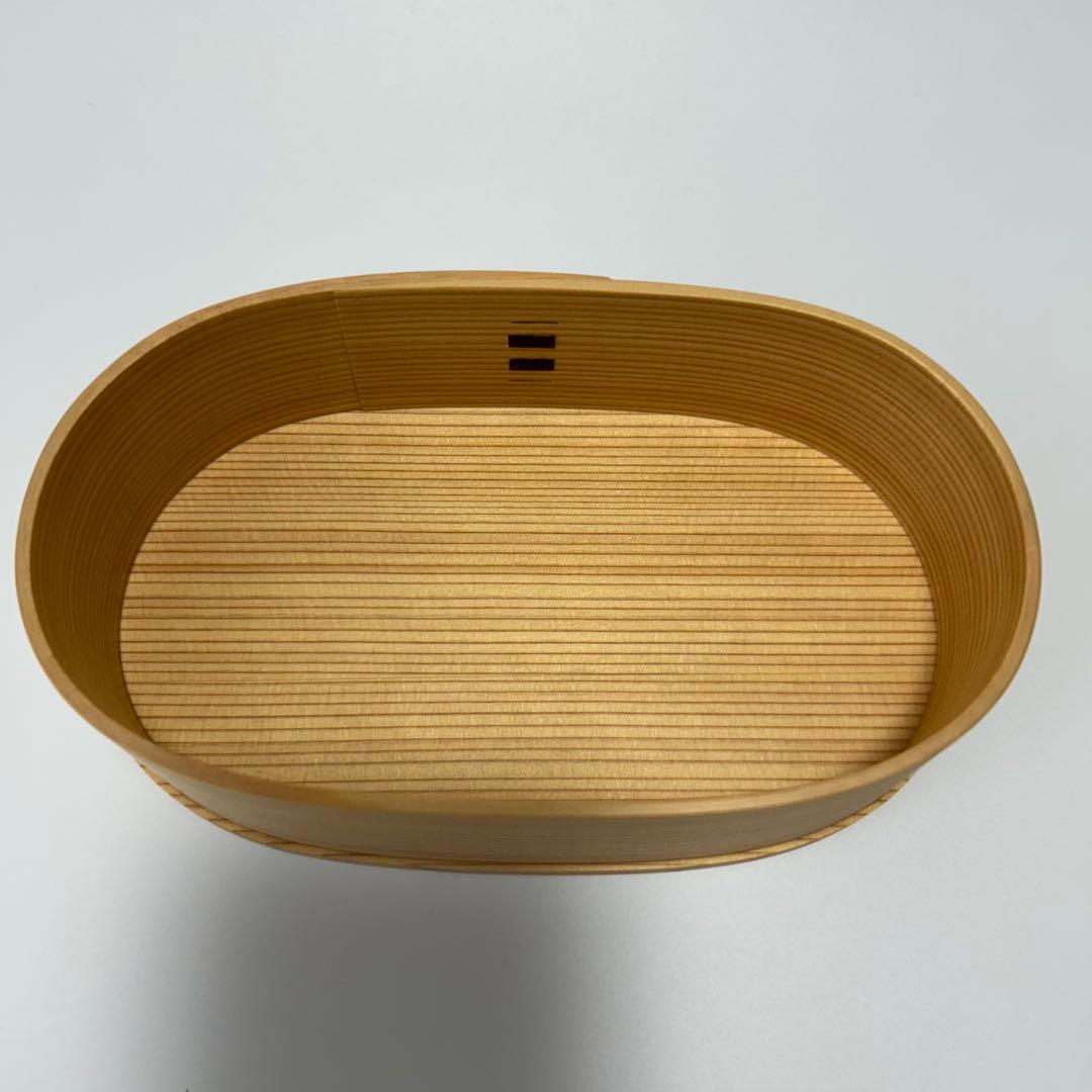 新品　大館工芸社 秋田杉 曲げわっぱ 小判 弁当 (小)