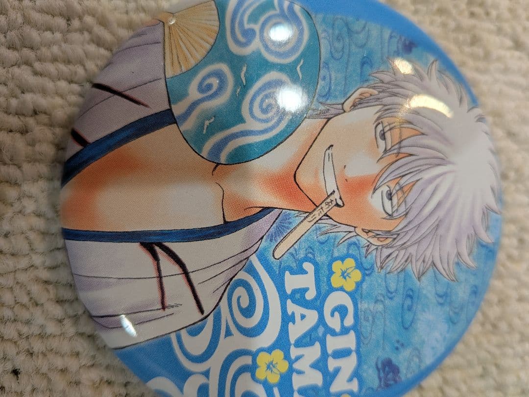 銀魂　坂田銀時　沖縄限定ジャンプステーション缶バッジ