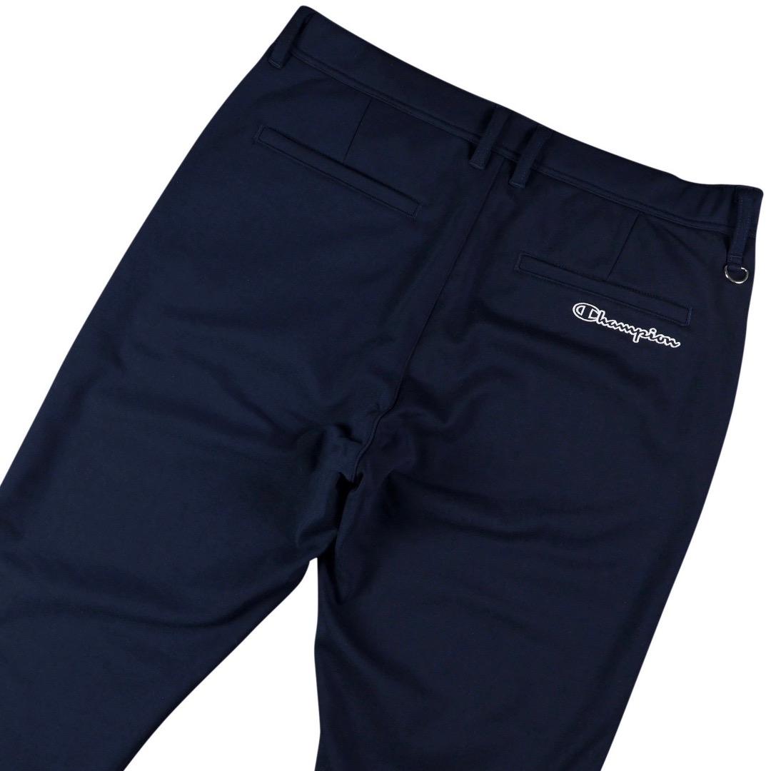 L 秋冬 定価15,180円 チャンピオンゴルフ ボンディングスウェットパンツ紺