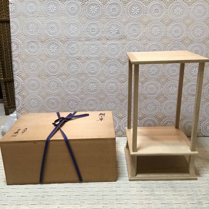 茶道具 小卓 桐小卓 指物師 宗慶 作 N73K