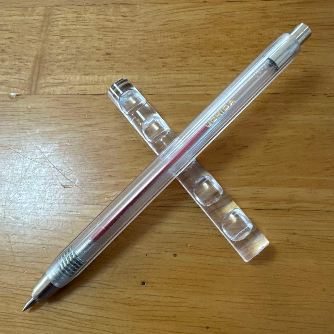 新品 廃盤 UCHIDA ウチダ カラー 芯ホルダー 12本セット クリア 透明