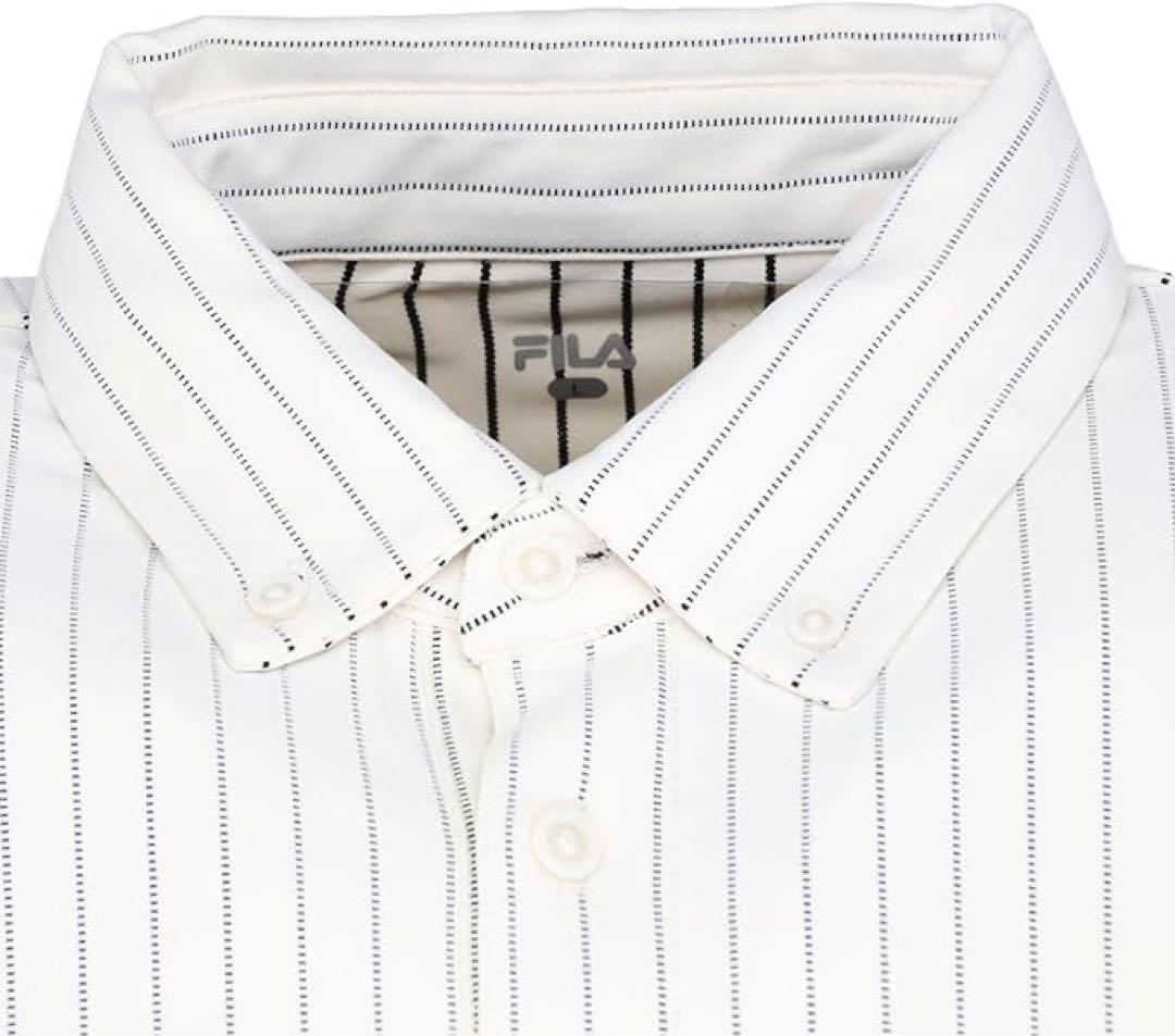 FILA フィラ テニスウェア 半袖ゲームポロシャツ VM5628白メンズM新品