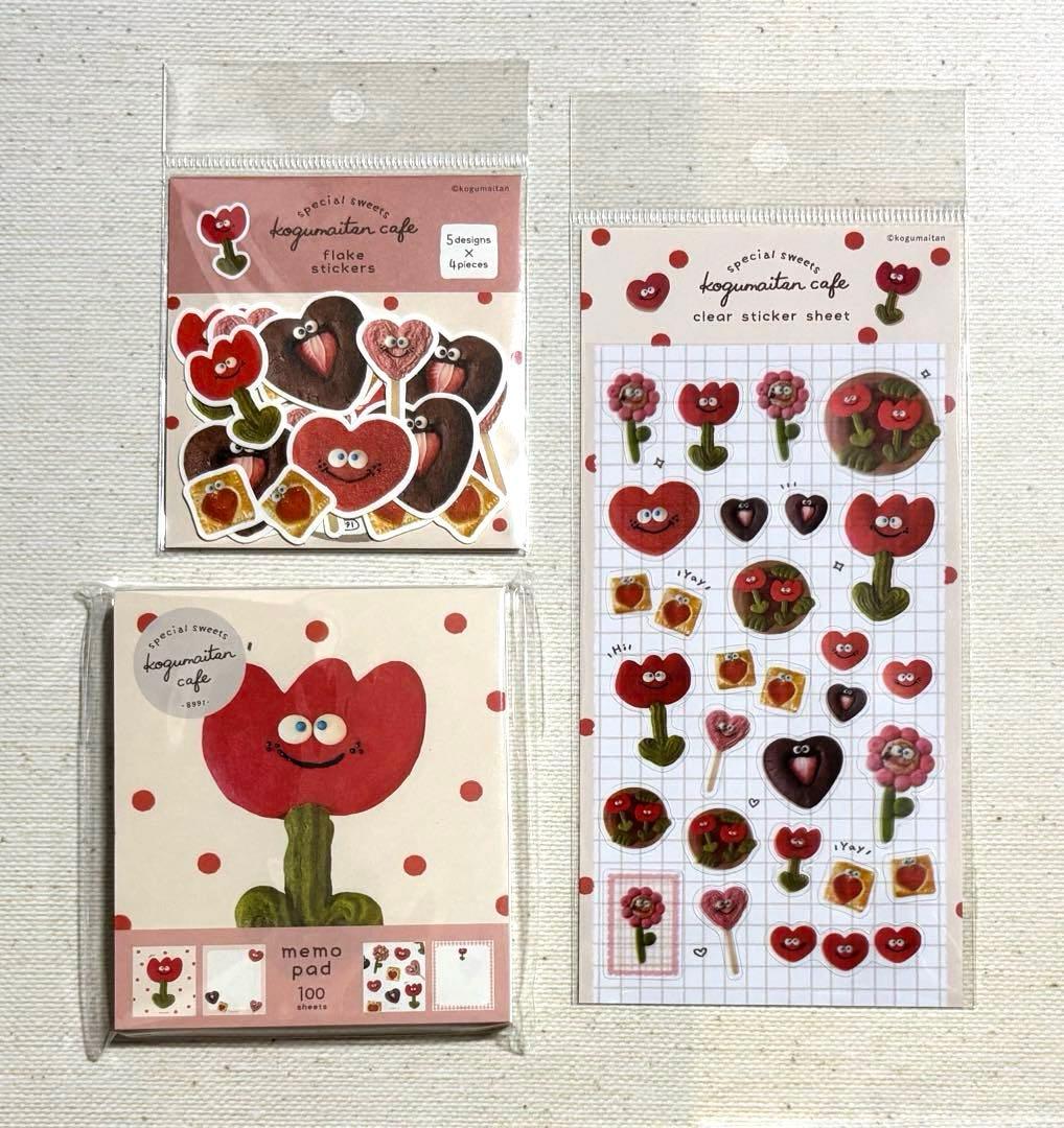 こぐまいたん　古川紙工　メモ　和紙フレークシール　透明シールシート