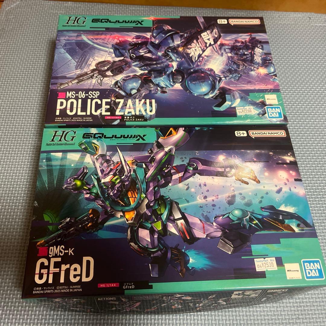 ジークアクスセット（リックドム、ゲルググ、ジークアクス、ジフレド、軍警ザク）