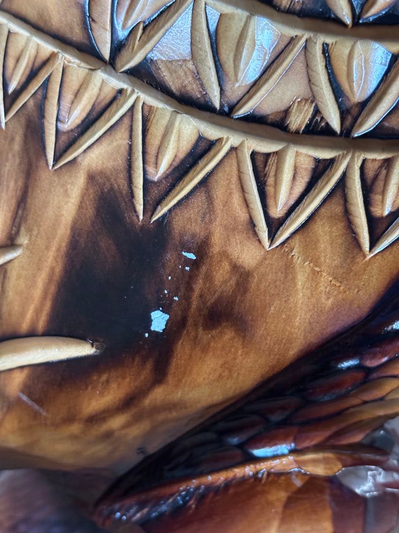 フクロウ 置物 梟 ふくろう 木彫 高さ約73cm オブジェ