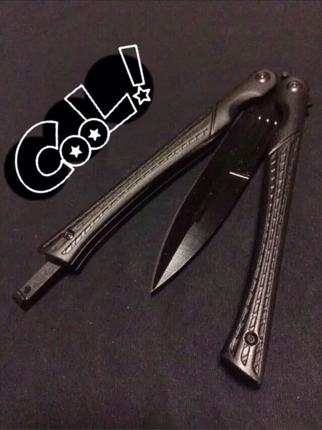 刃無しバタフライナイフ アクション 練習用 トレーナー トリック バリソン金属製