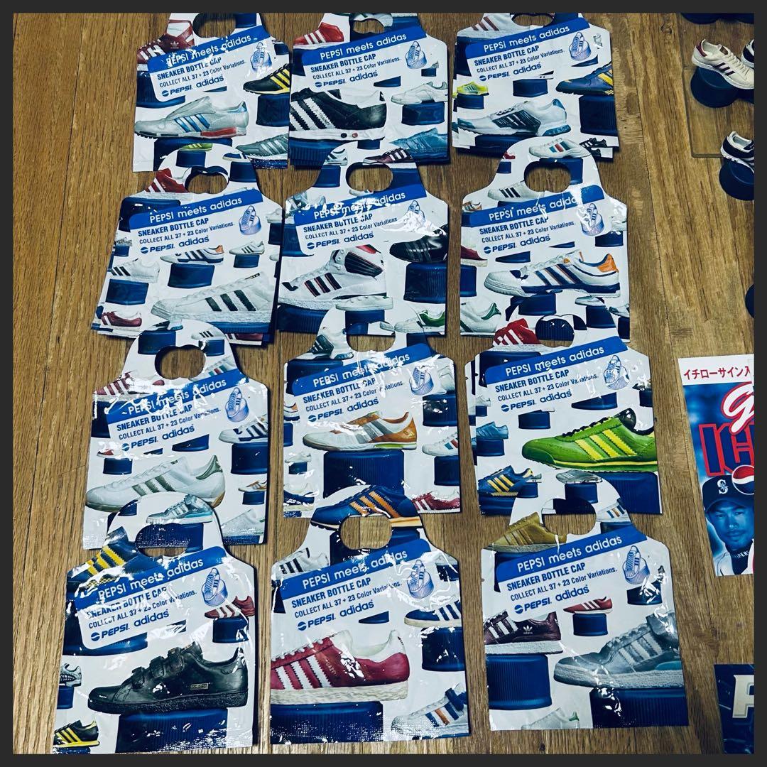 ペプシ豪華コレクションセット　木製ケース・ボトルキャップ・非売品・アディダス