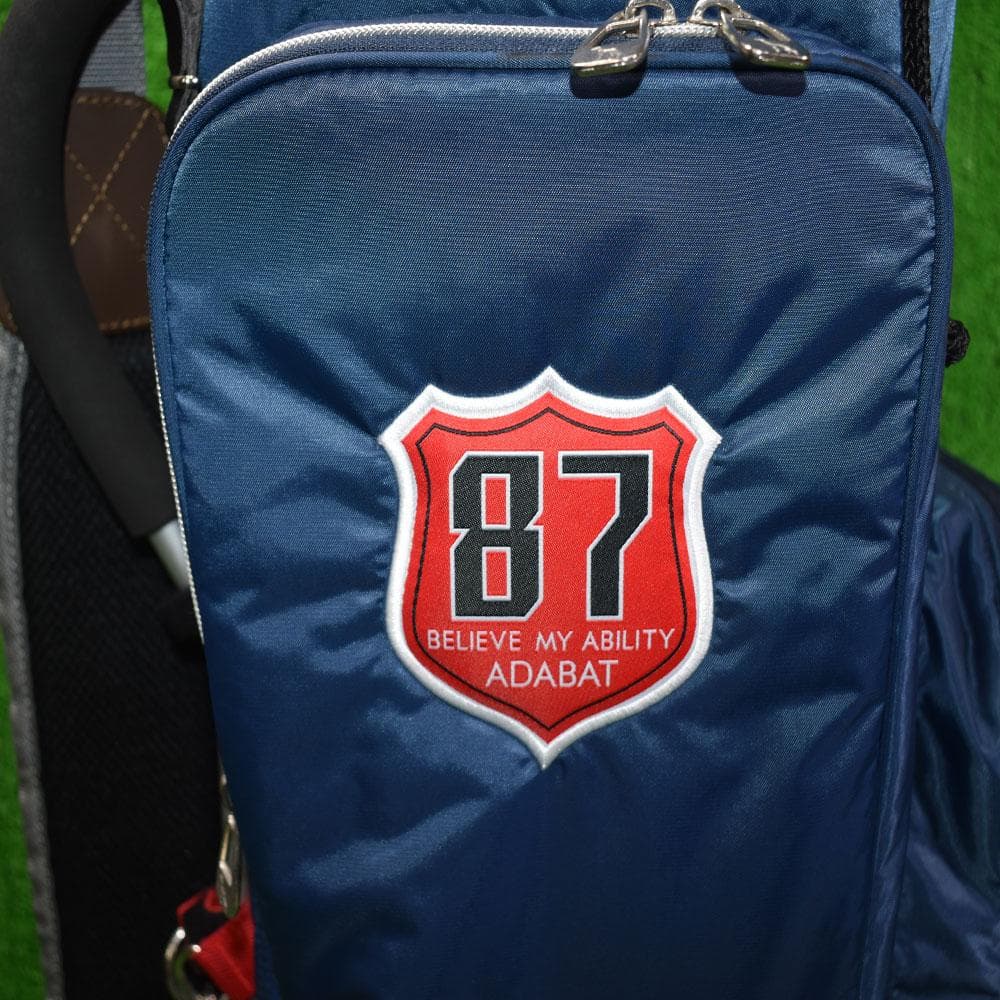 は*く様 adabat/アダバット キャディバッグ9型【ネイビー】美品！