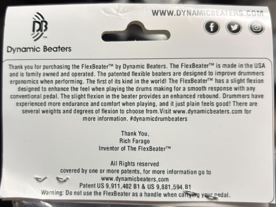 FlexBurger しなるウッドビーター 92g 直輸入 新品 1本 試打あり