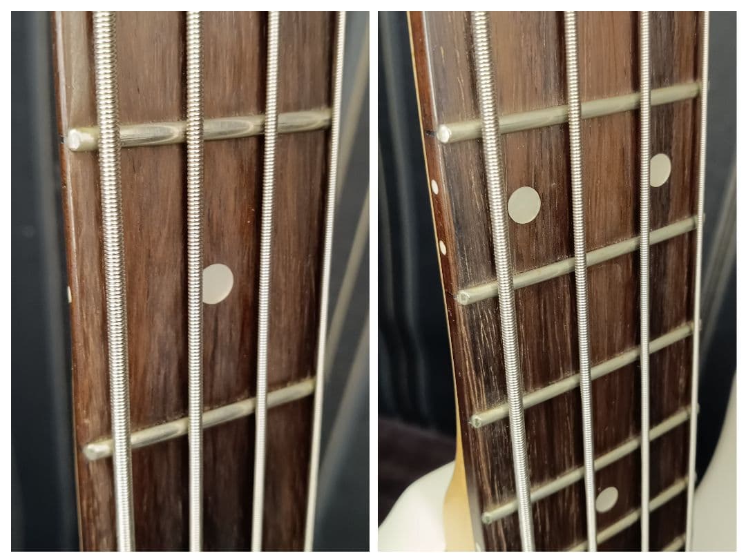 美品 Bacchus バッカス JB ジャズベース ホワイト エレキ ジャズベ