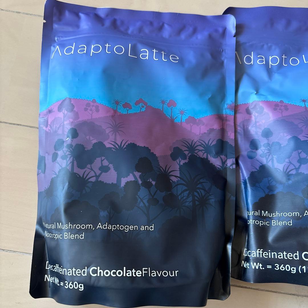Adaptolatte デカフェチョコレートフレーバー 3パックセット 360g