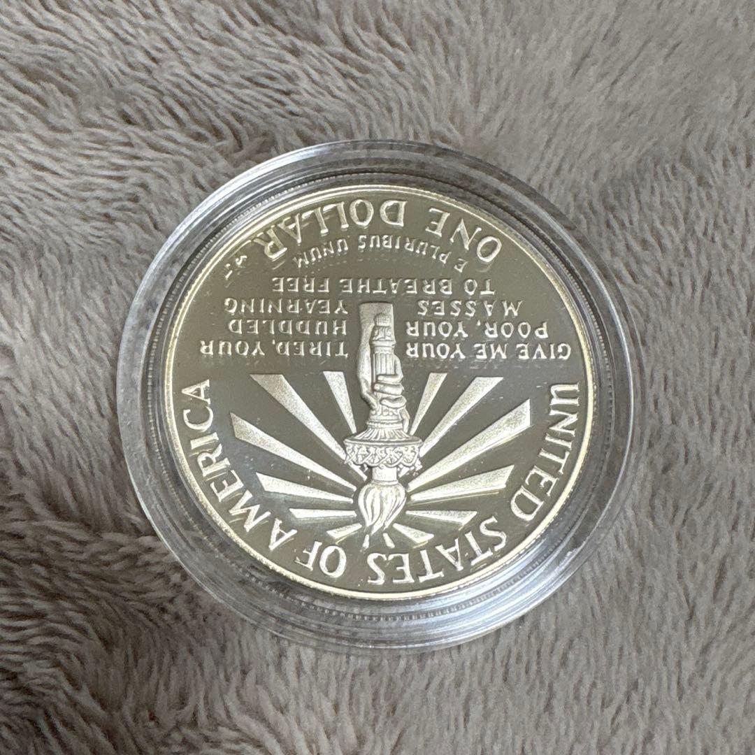 1986年-1986 リバティー記念硬貨銀製1ドル ONE DOLLAR