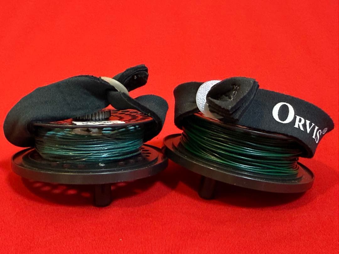 ORVIS ★☆ オービス フライリール 2個 革ケース付き 正常作動未確認