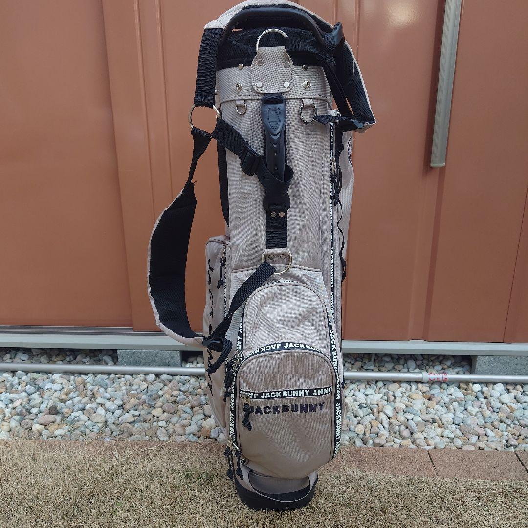 【特価】JACKBUNNY スタンド付きキャディバッグ ベージュ