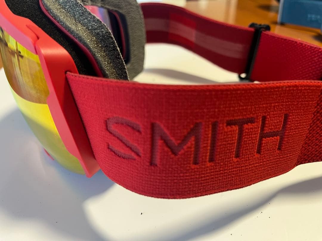 SMITH ゴーグル ミラー レッド　偏光レンズ