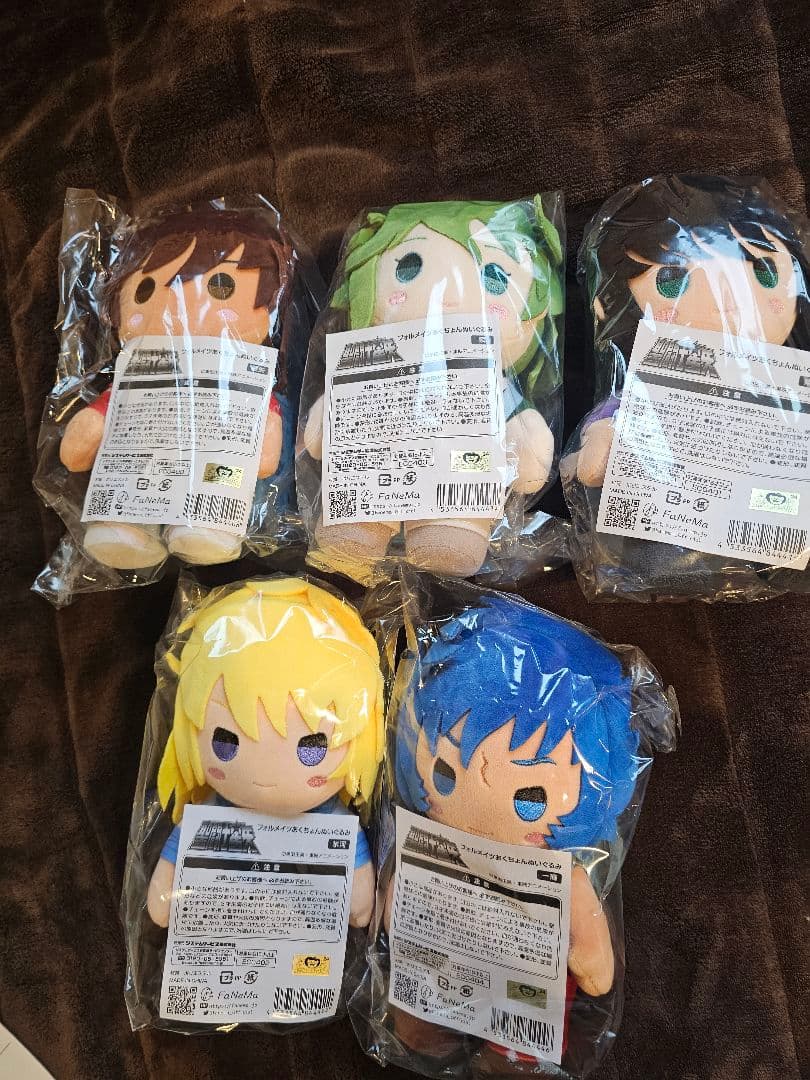 聖闘士星矢フォルメイツ ぬいぐるみ 青銅5体セット