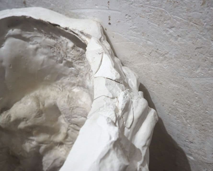 1346 石膏像　モーゼ　オブジェ　デッサン　美術　インテリア　彫刻　ジャンク