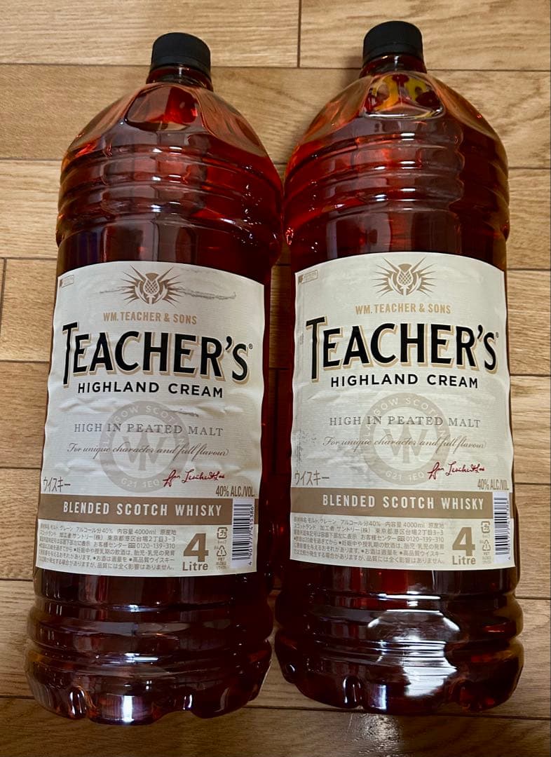 ティーチャーズハイランドクリーム ウイスキー4L2本セット