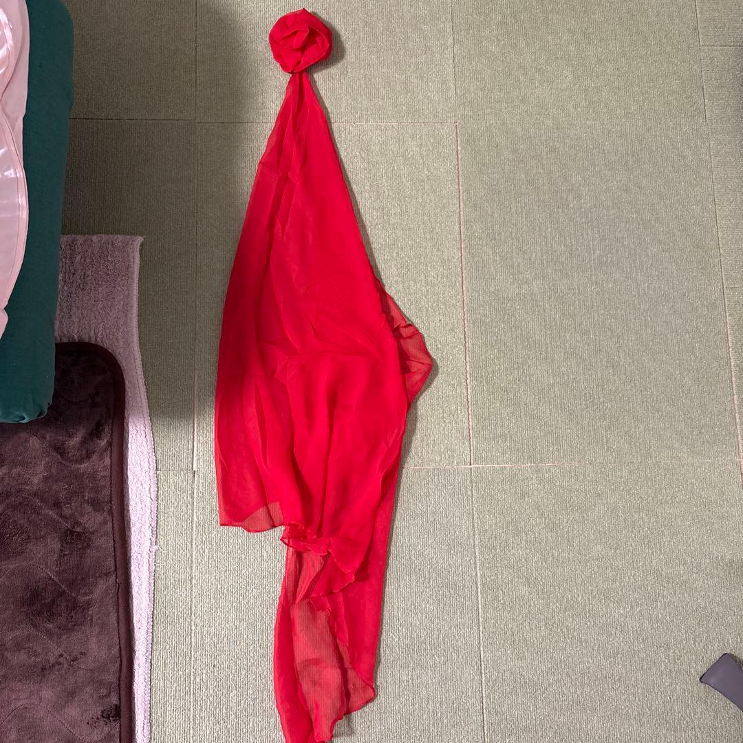 ベリーダンス セットアップ 赤 スパンコール