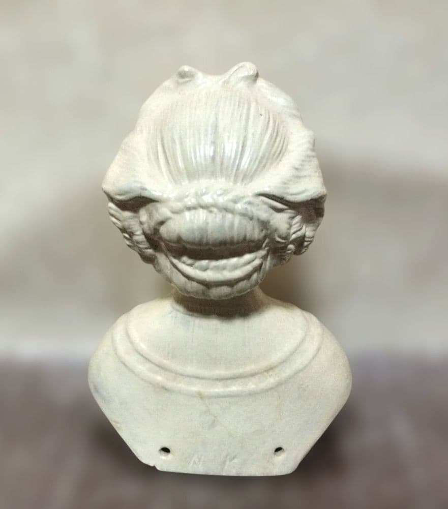 日曜迄◆希少＆刻印有 パリアンショルダーヘッドドール　チャイナヘッドドール