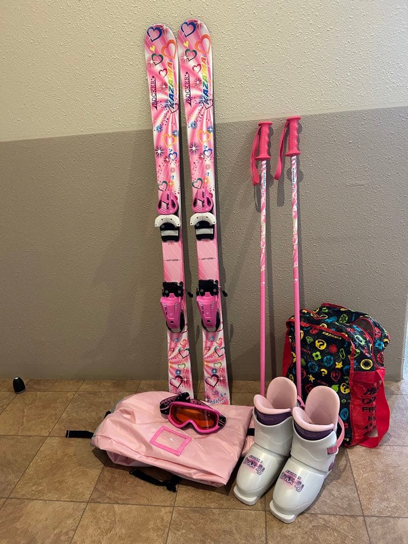 送料込み　スキーセット　板116cm 6点セット