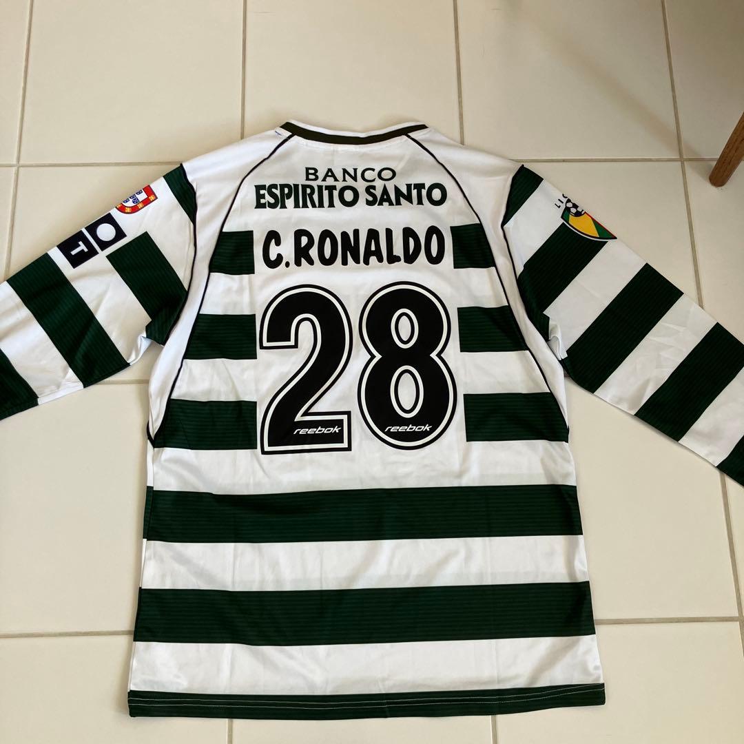 クリスティアーノロナウド長袖 激レアスポルティング28番Lサイズ