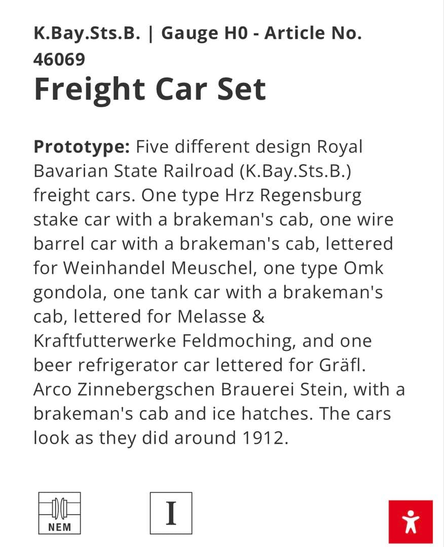 メルクリン HO46069 貨車セット