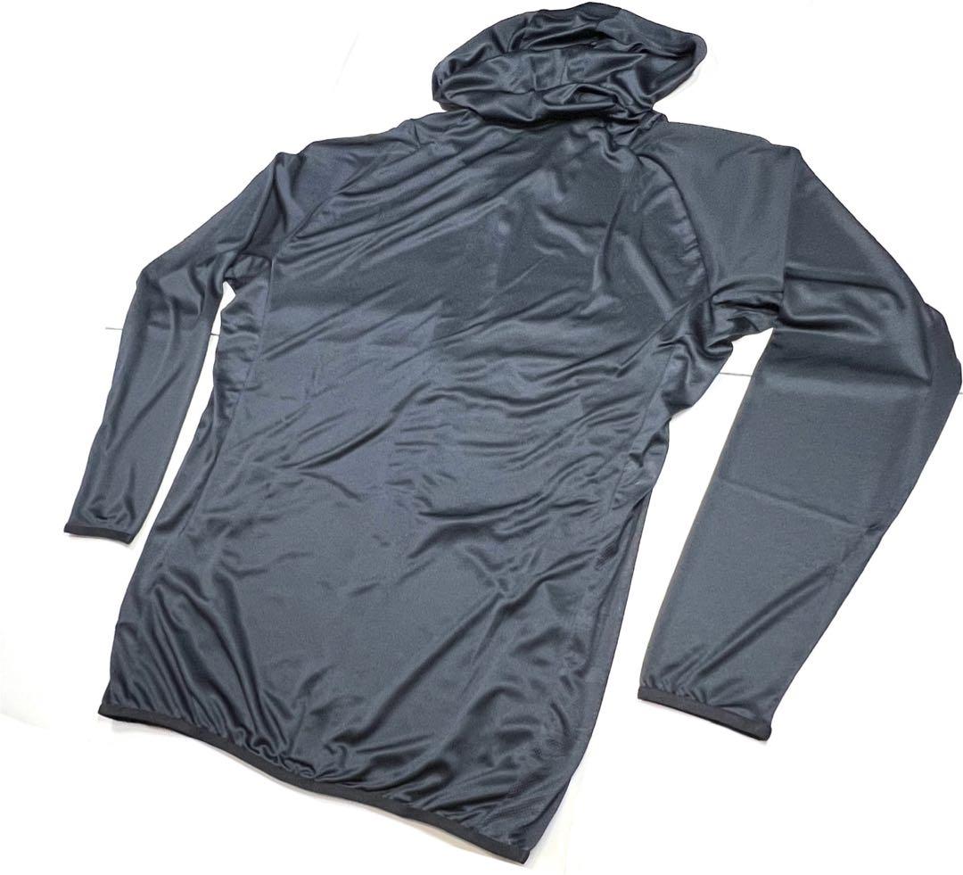 【ミズノプロ】フルZIPフーディ(薄手) ブラック XO 12JECK75