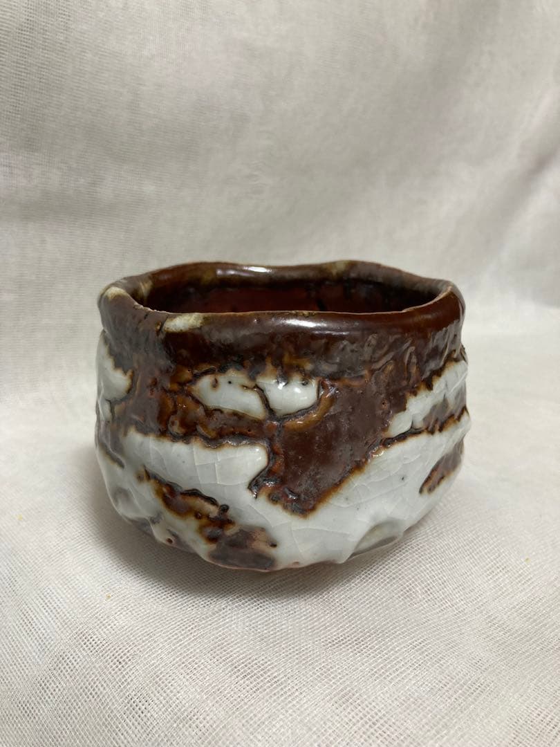 木戸貞昭／穴窯志野茶碗／A56