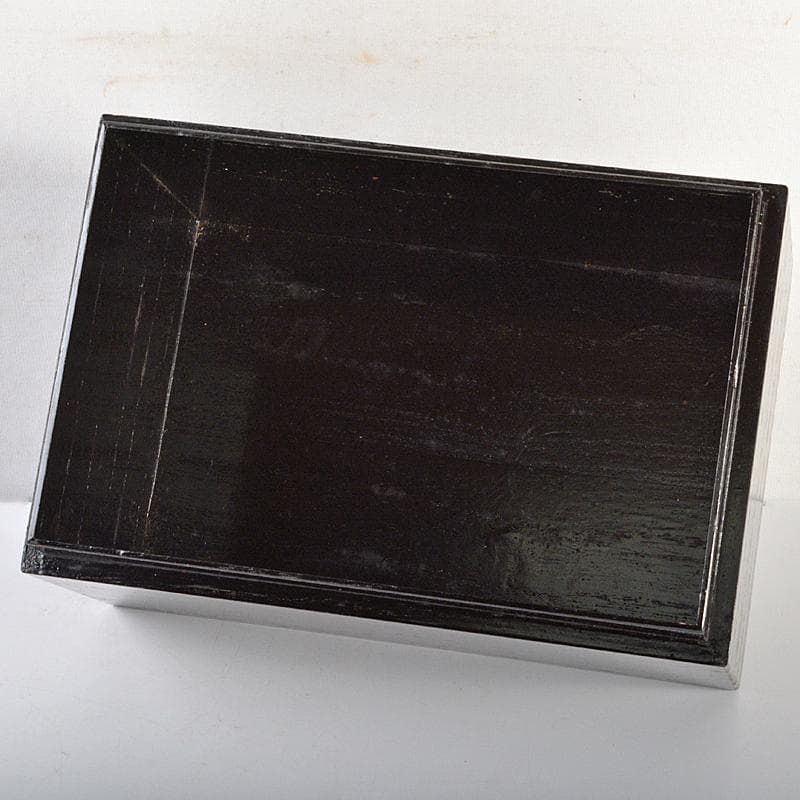 茶道具　利休茶箱　色絵花文茶碗　菊桐蒔絵棗など　七点　一式　V　R7103