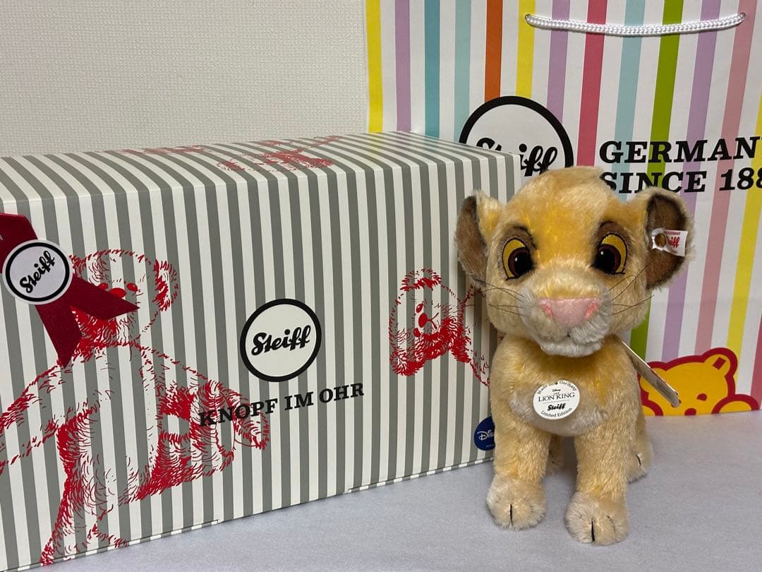 【数量限定生産品】シンバ　Steiff ライオンキング　ぬいぐるみ
