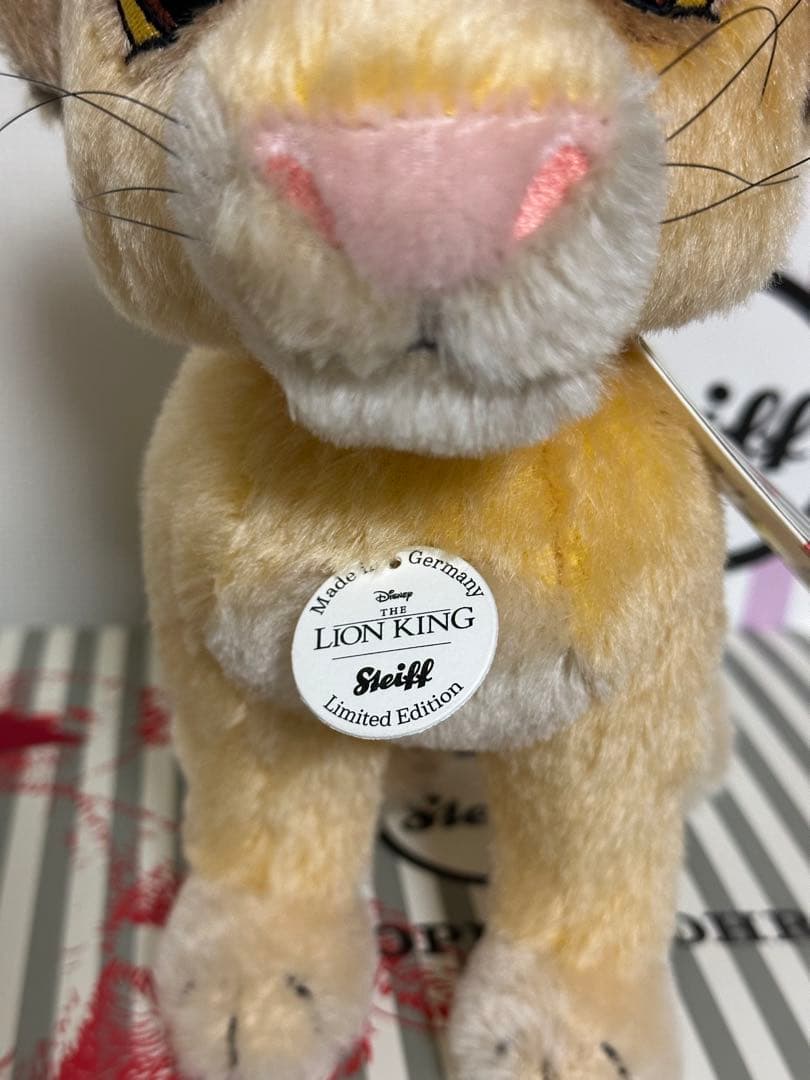 【数量限定生産品】シンバ　Steiff ライオンキング　ぬいぐるみ