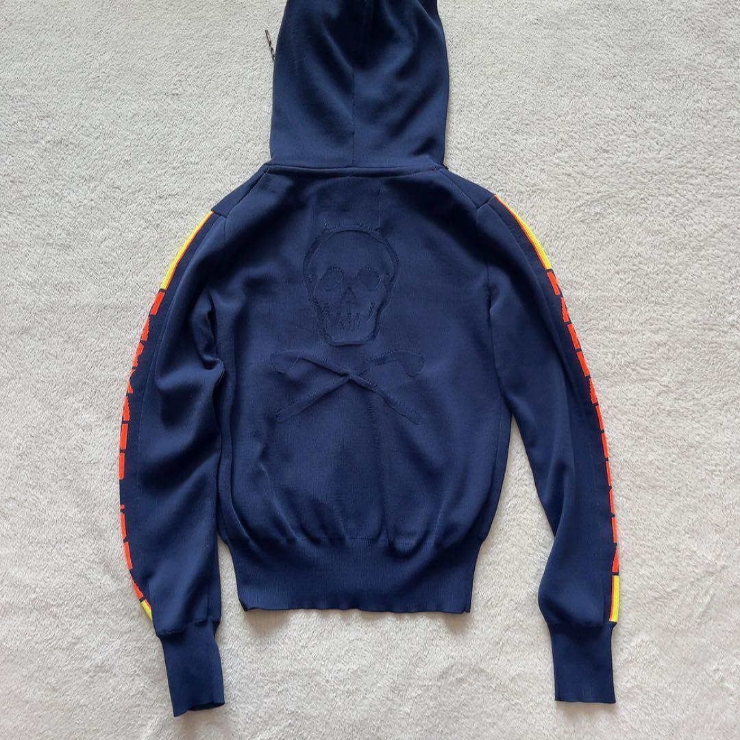 極美品 　マークアンドロナ 　ニット　セットアップ　パーカー　スカート ネイビー